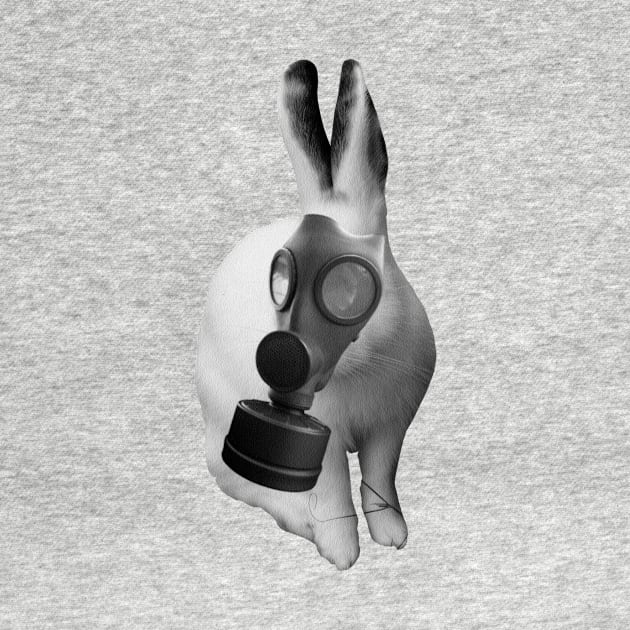 gasmask rabbit by takesick